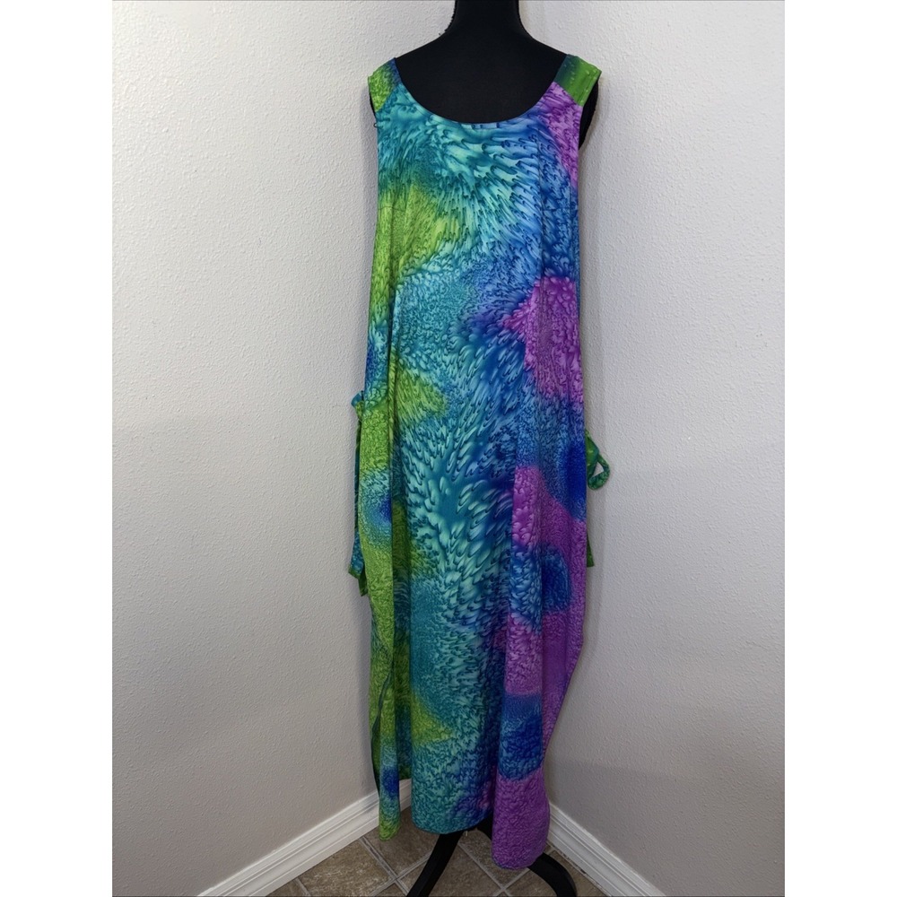 Indian Tropical Fashion Swimsuit Coverup Women's One-Size Multicolor Resort Art